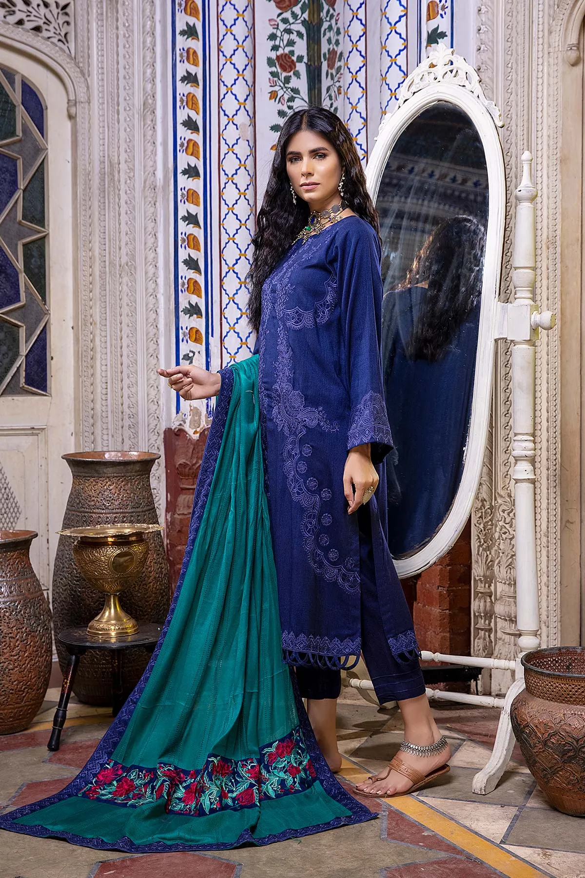 Charizma Poshima Winter Collection (with Woven Shawl) – PS-07