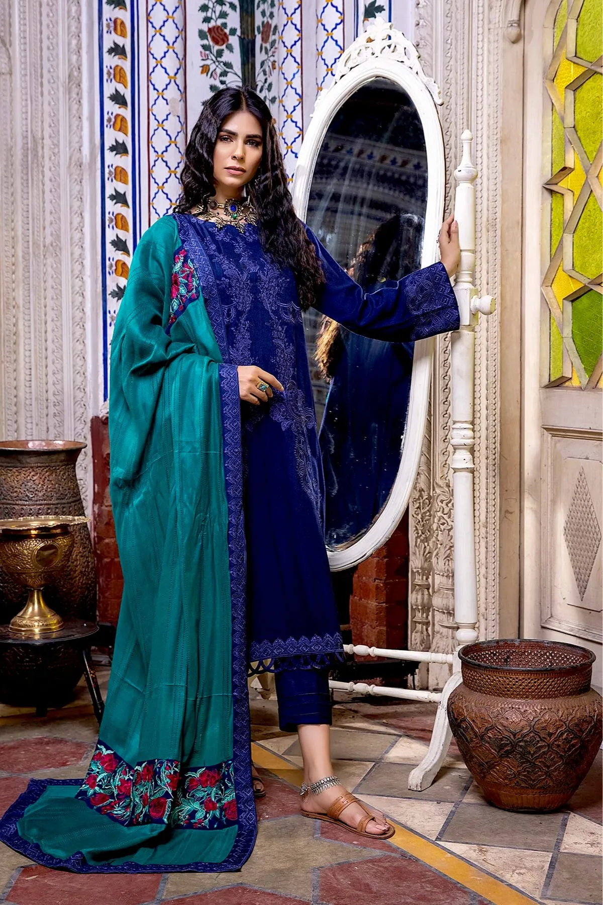 Charizma Poshima Winter Collection (with Woven Shawl) – PS-07