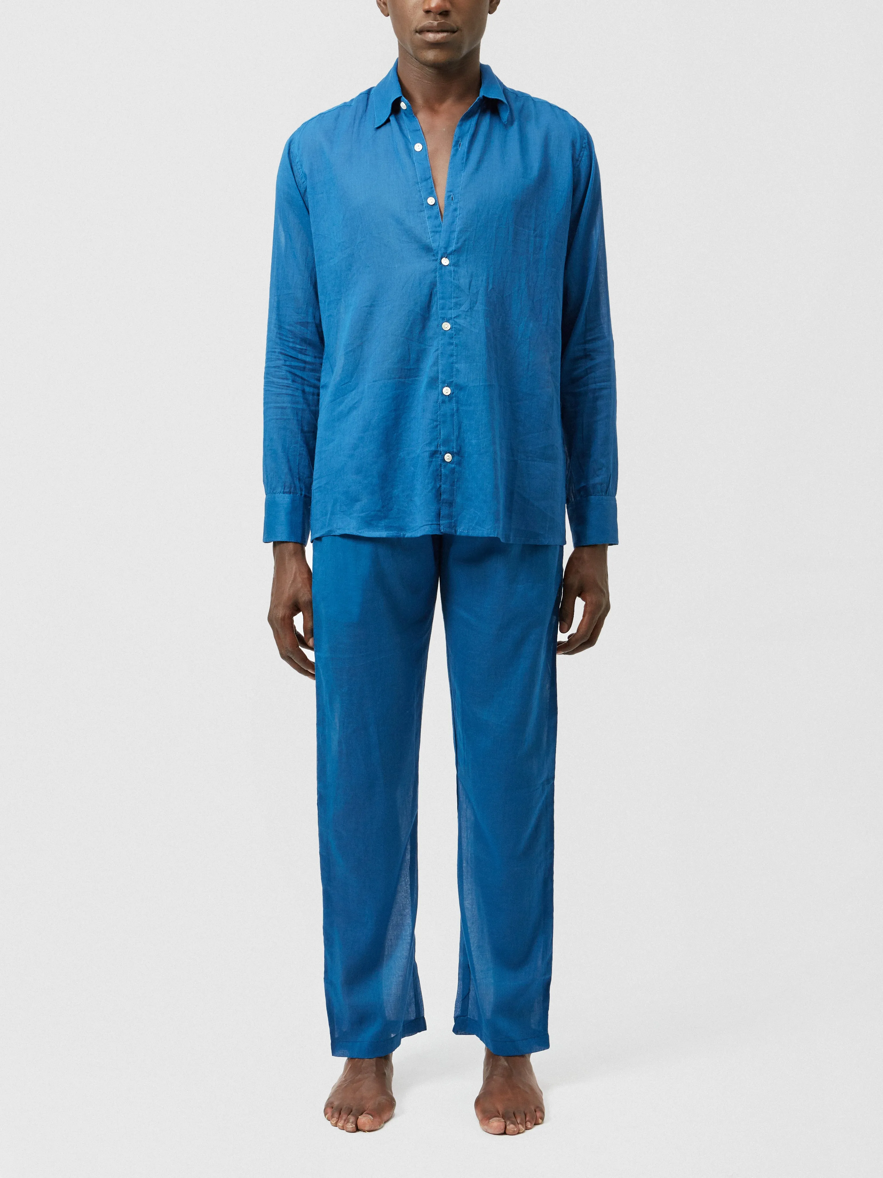 ESSENTIAL TROUSERS IN MIDNIGHT BLUE