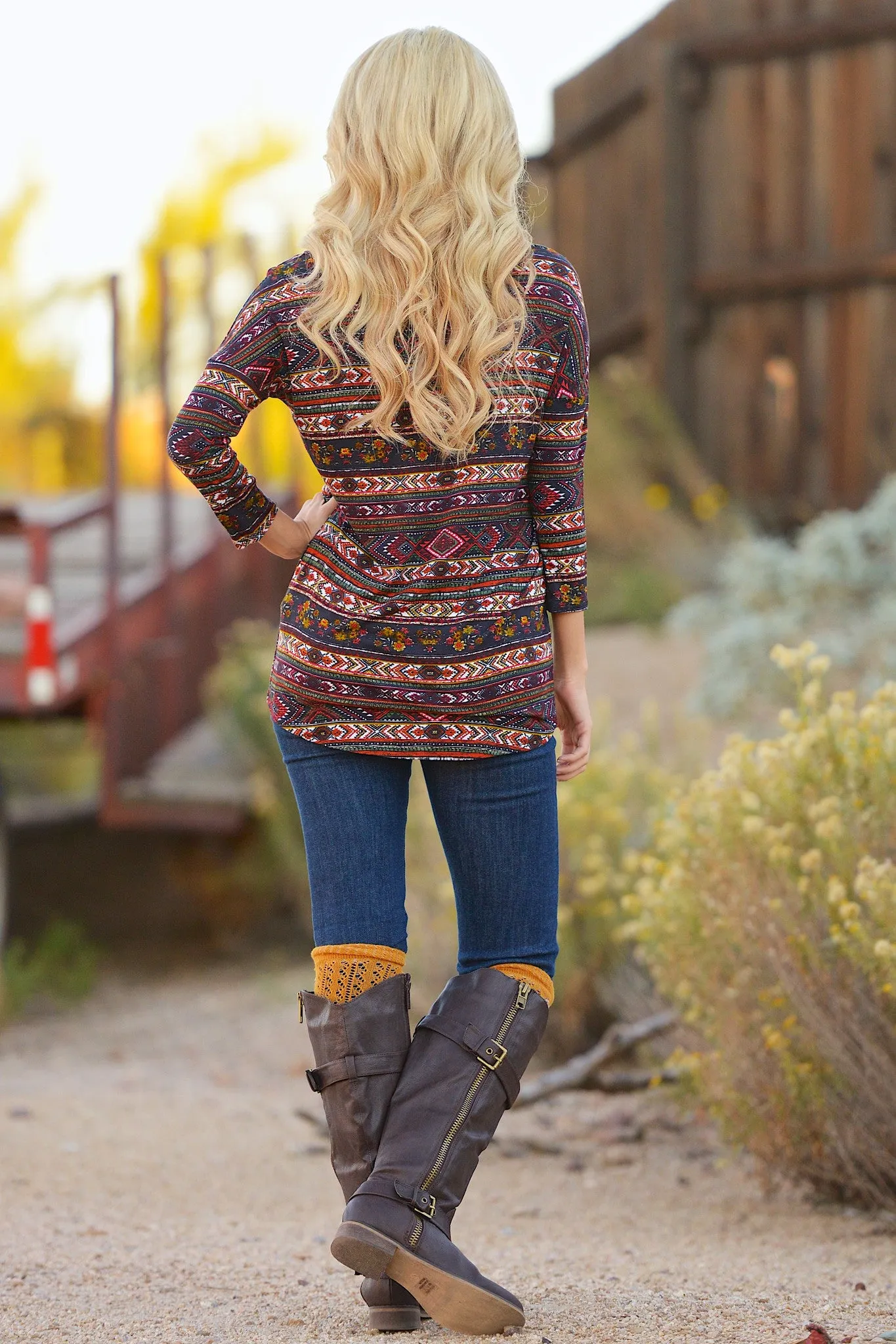 Fetish For Fall Top - Rust
