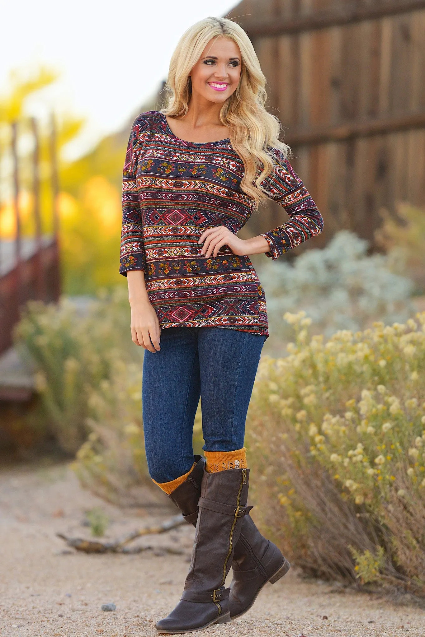 Fetish For Fall Top - Rust