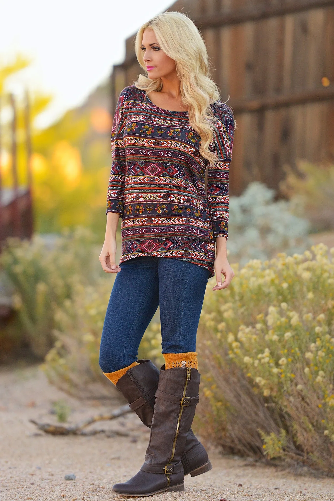 Fetish For Fall Top - Rust