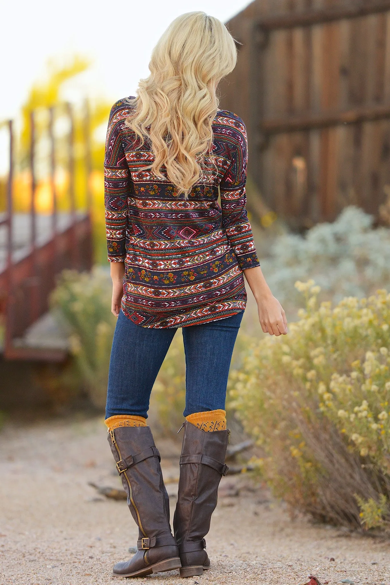 Fetish For Fall Top - Rust