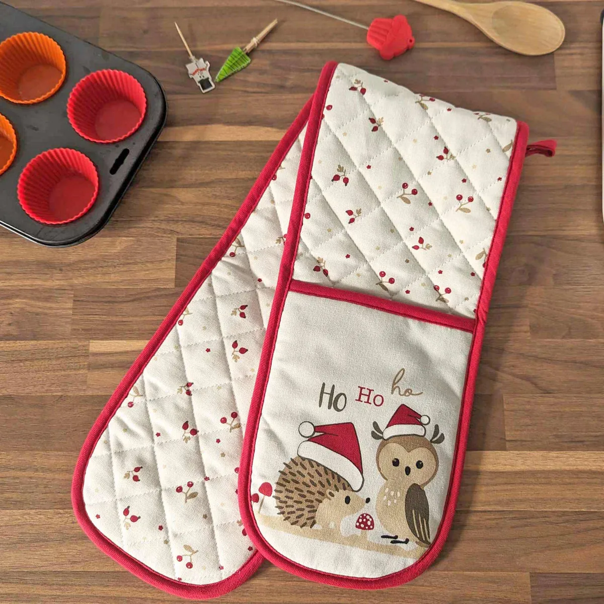 Forest Friends Double Oven Glove