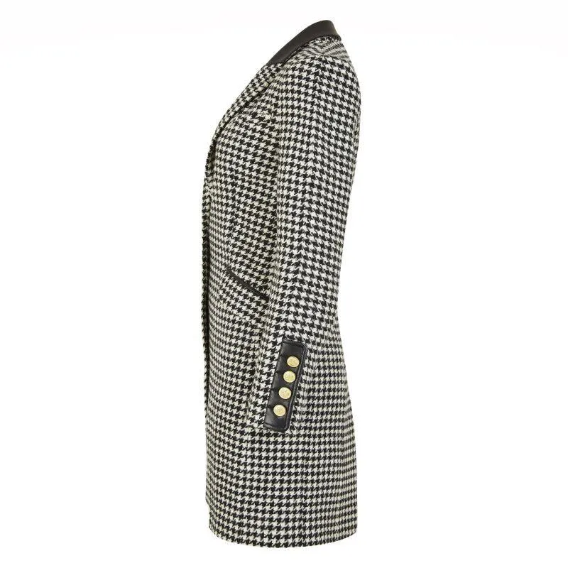 Holland Cooper Kempton Ladies Tweed Coat - Houndstooth