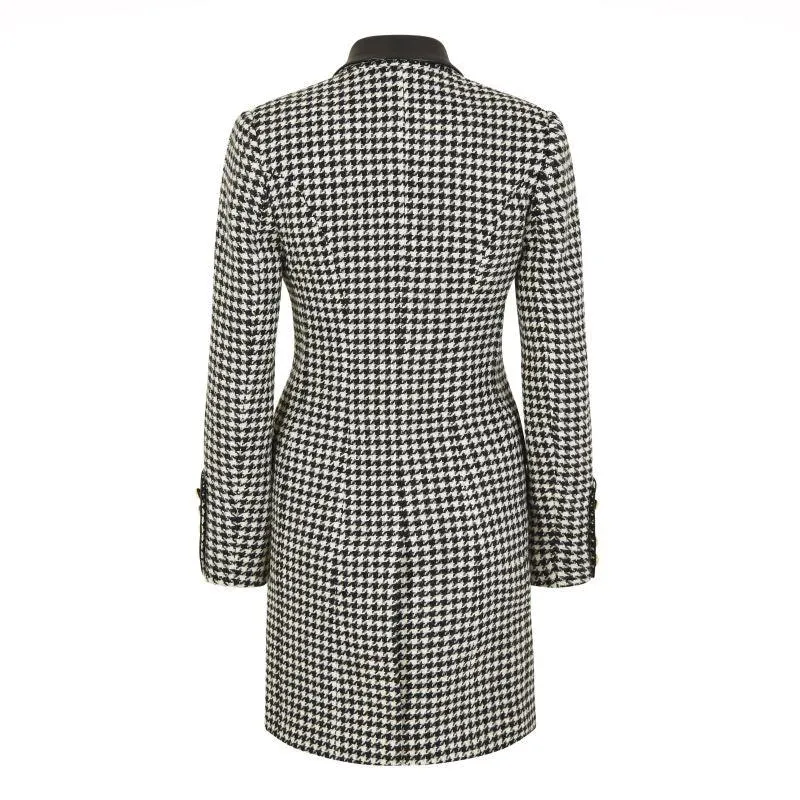 Holland Cooper Kempton Ladies Tweed Coat - Houndstooth