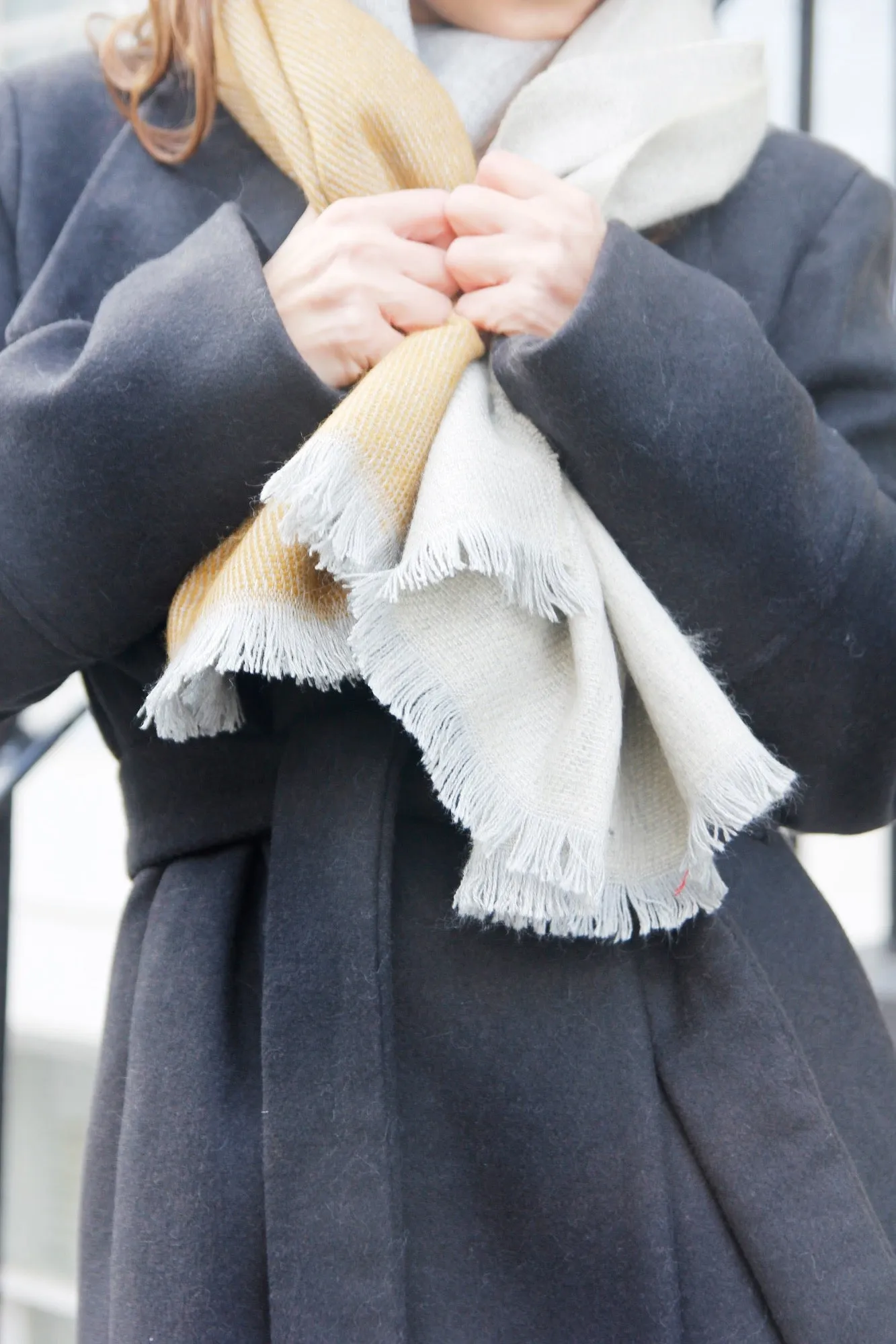 Navy Blue - Wool Winter Jacket
