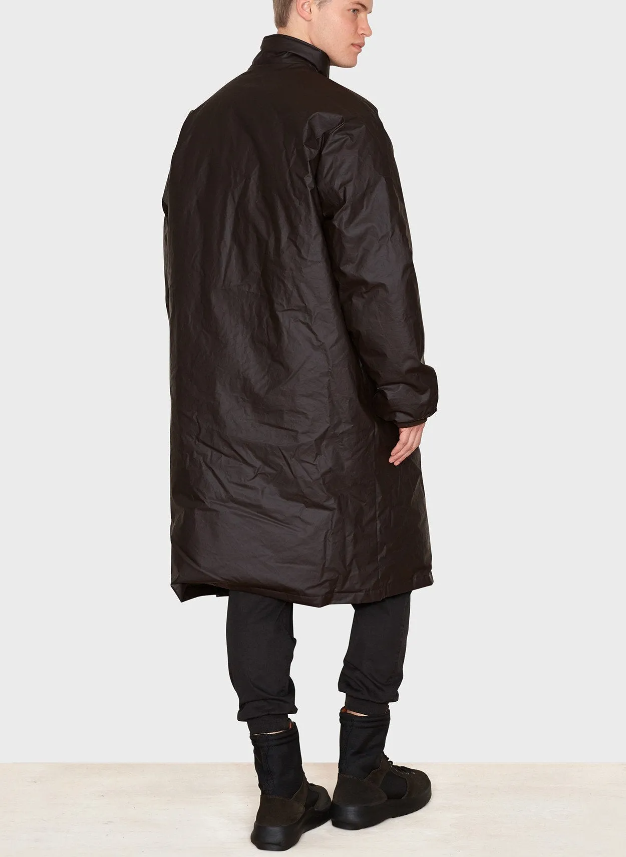 Onyx Shade Wax Cotton Down Fill Parka