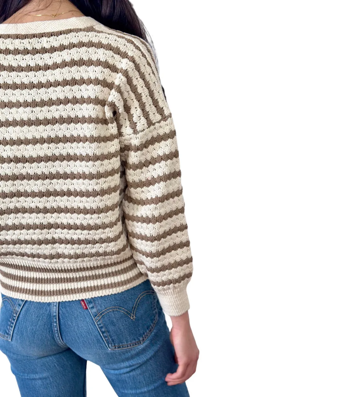 Please cream/ wood pullover