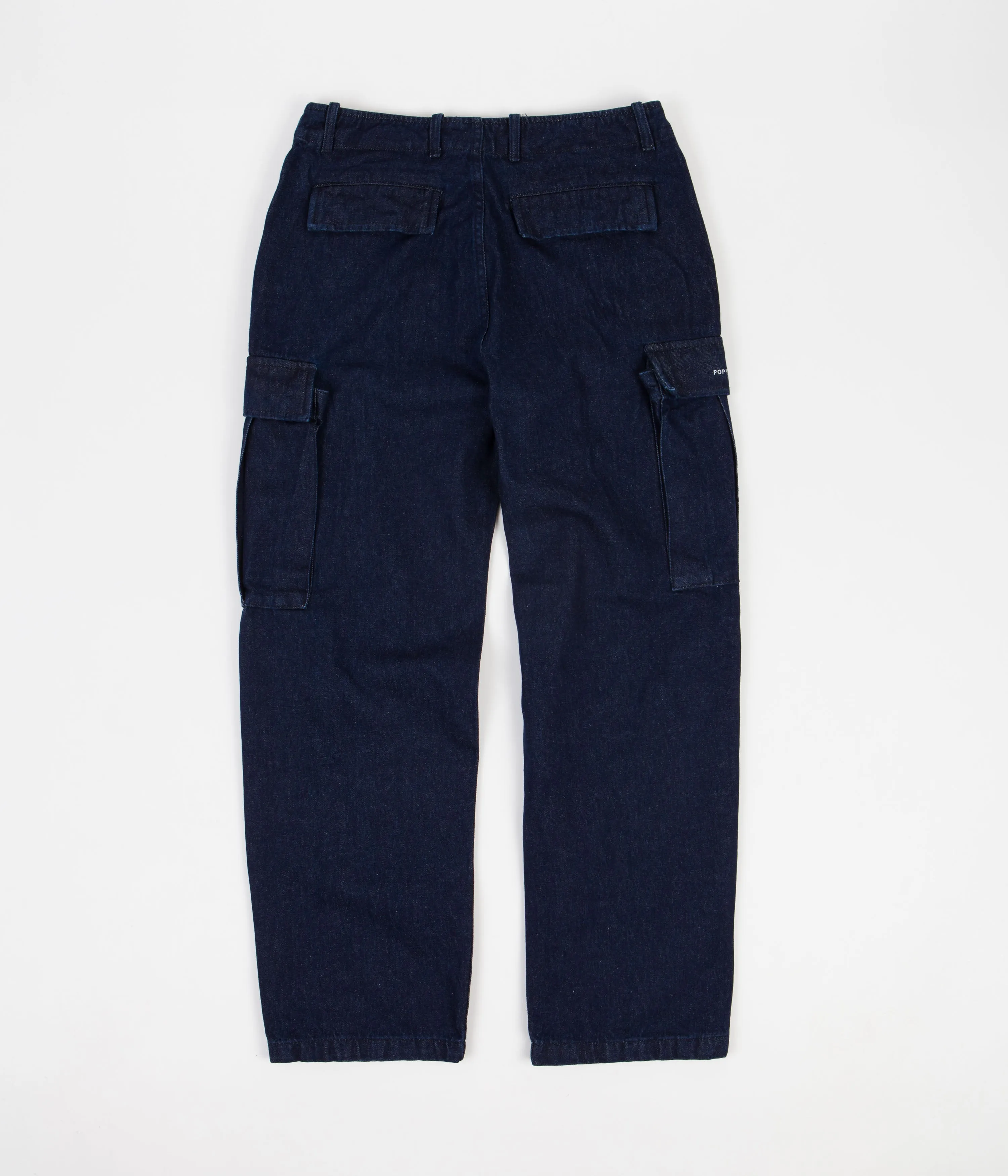 Pop Trading Company Cargo Denim Pants - Rinsed Indigo