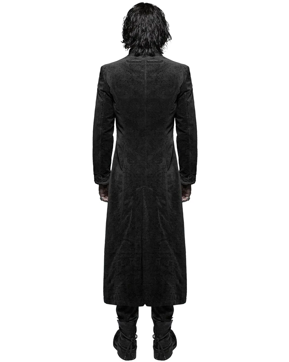 Punk Rave Byzantine Mens Coat - Black