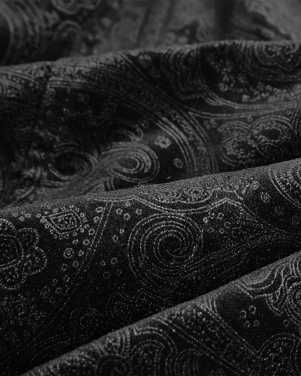 Punk Rave Byzantine Mens Coat - Black