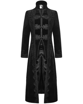 Punk Rave Byzantine Mens Coat - Black
