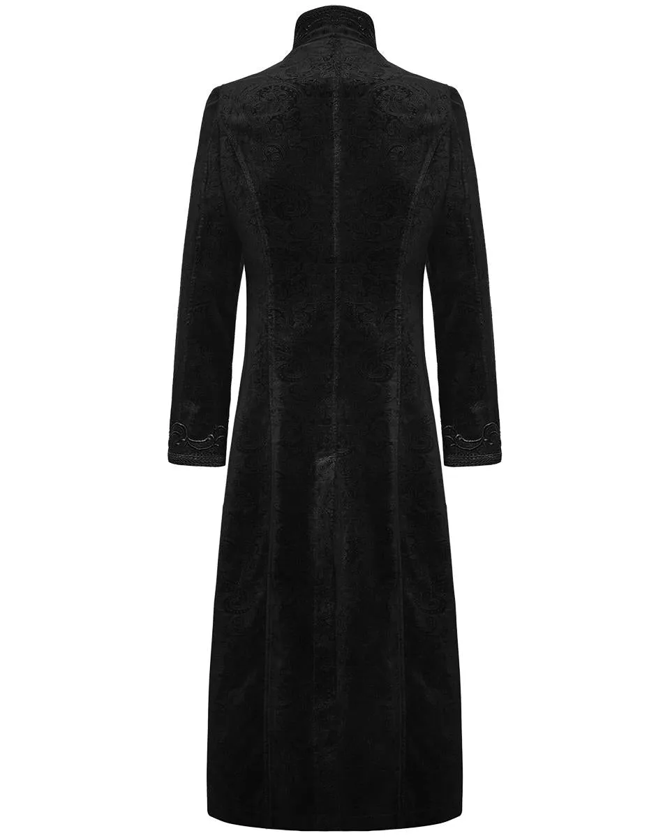 Punk Rave Byzantine Mens Coat - Black