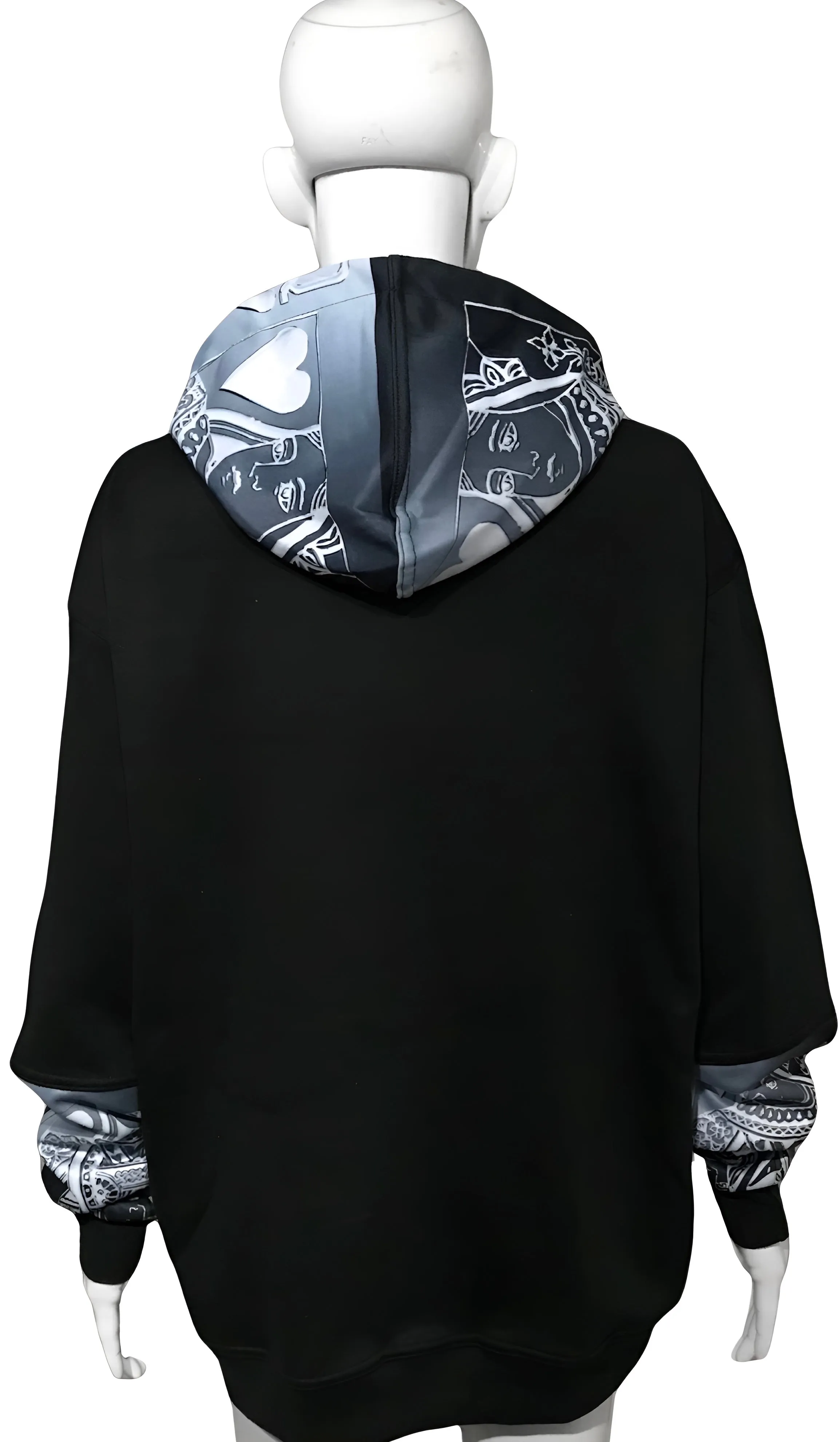 ^QUEEN OF HEARTS^ ~LUXURY PULLOVER HOODIES~ (CUT & SEW) (EMBROIDERED LOGO)