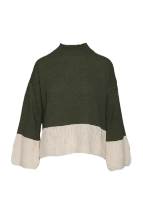 Saiph green cream pullover