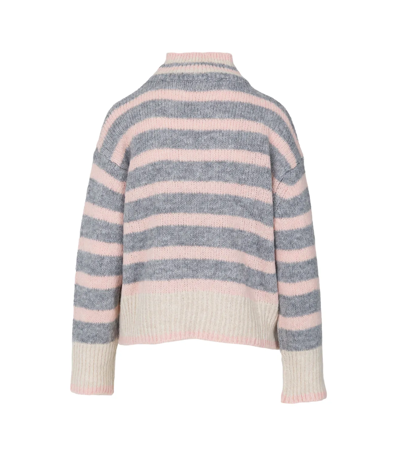 Saiph grey striped pullover