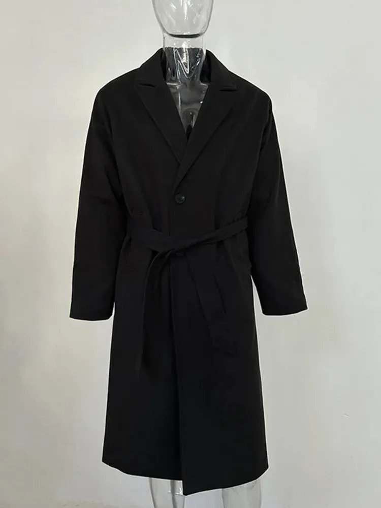 Single-Breasted Wool Coat