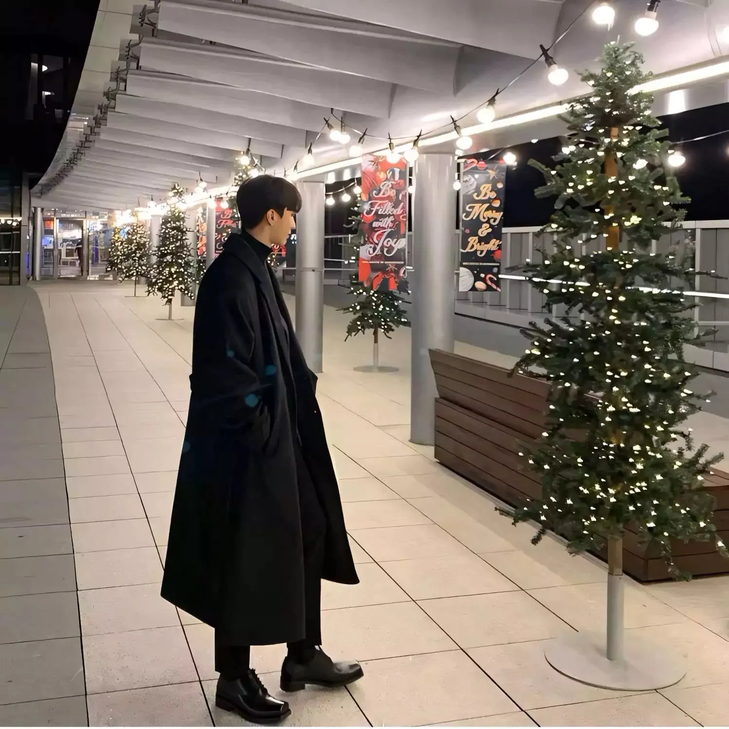 Single-Breasted Wool Coat