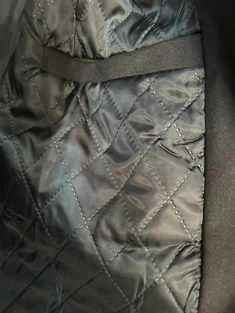 Single-Breasted Wool Coat