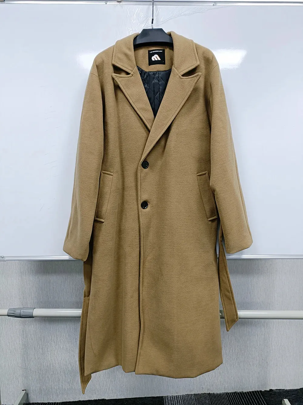 Single-Breasted Wool Coat