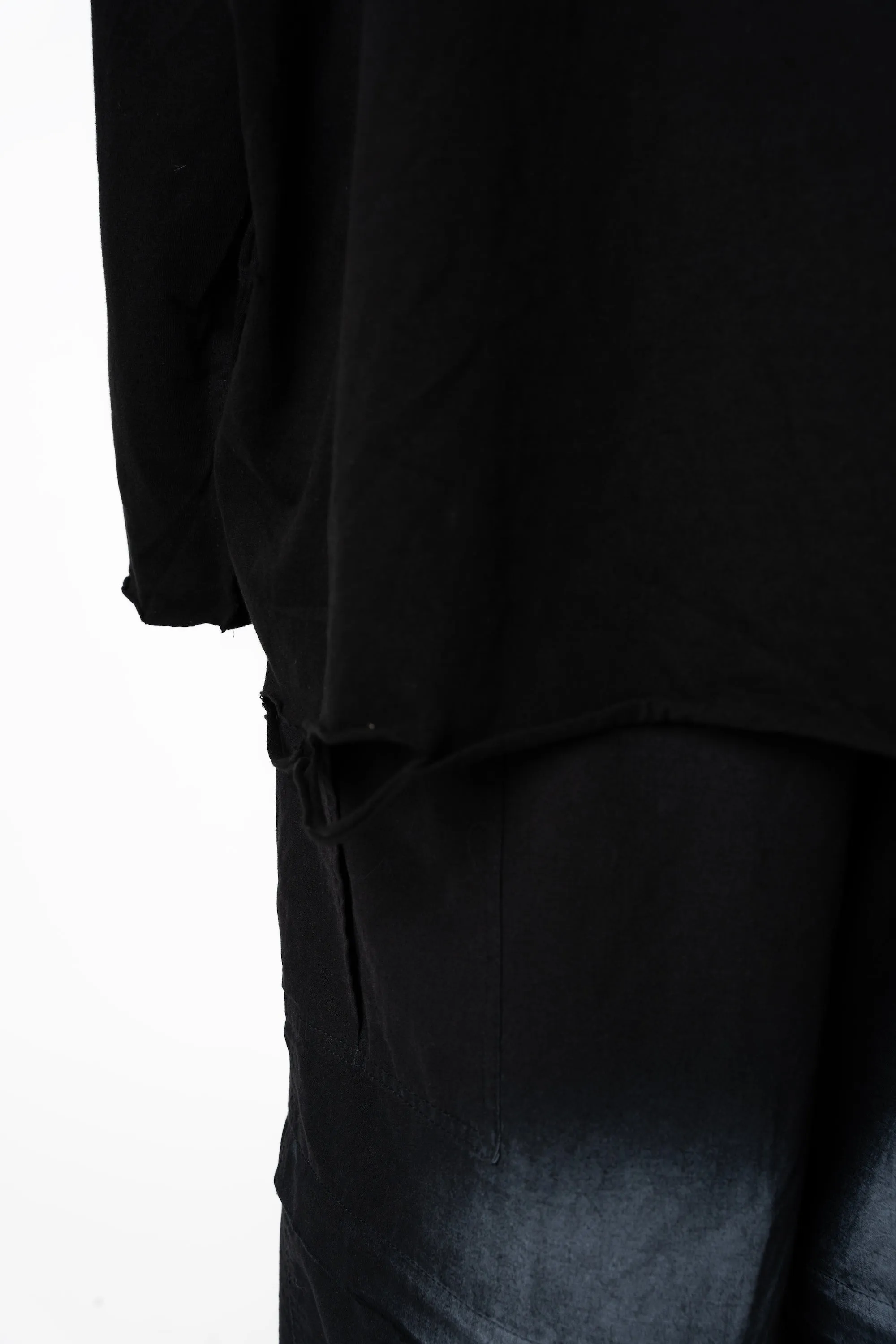 Spray Painted Cargo Trouser Black