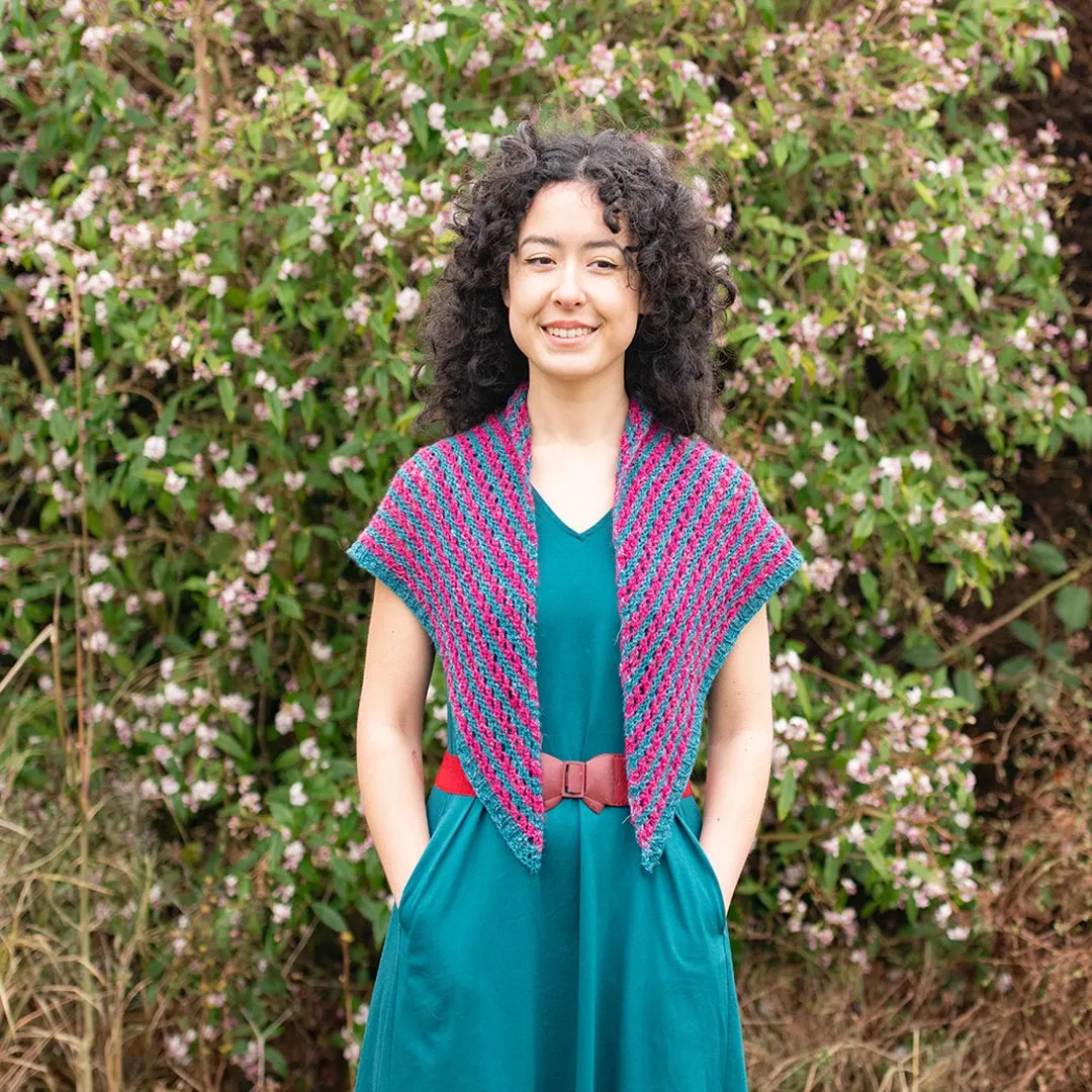 Style-It Eyelet Shawl Kit - Two-Color