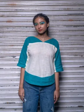 Two Shade Top | 100% Handwoven Cotton Fabric
