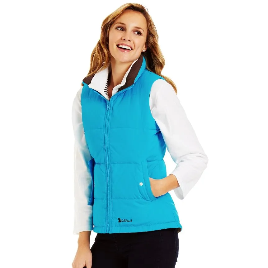 Unisex Aqua/Chocolate Reversible Vest
