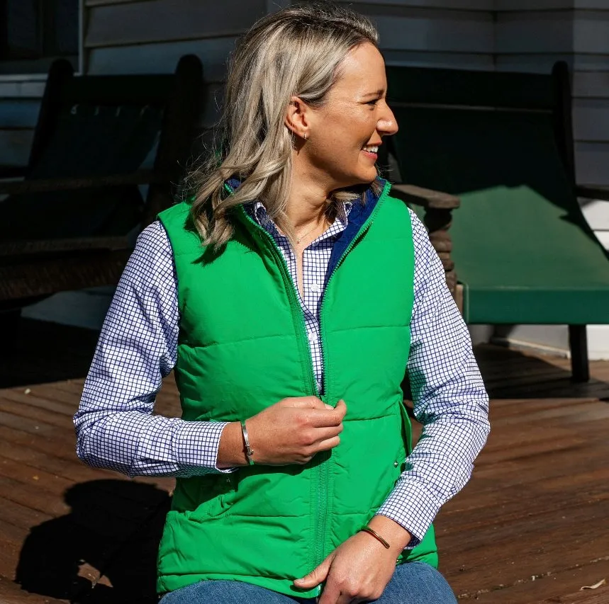 Unisex Green/Cobalt Reversible Vest