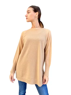 Vicolo long camel cashmere pullover