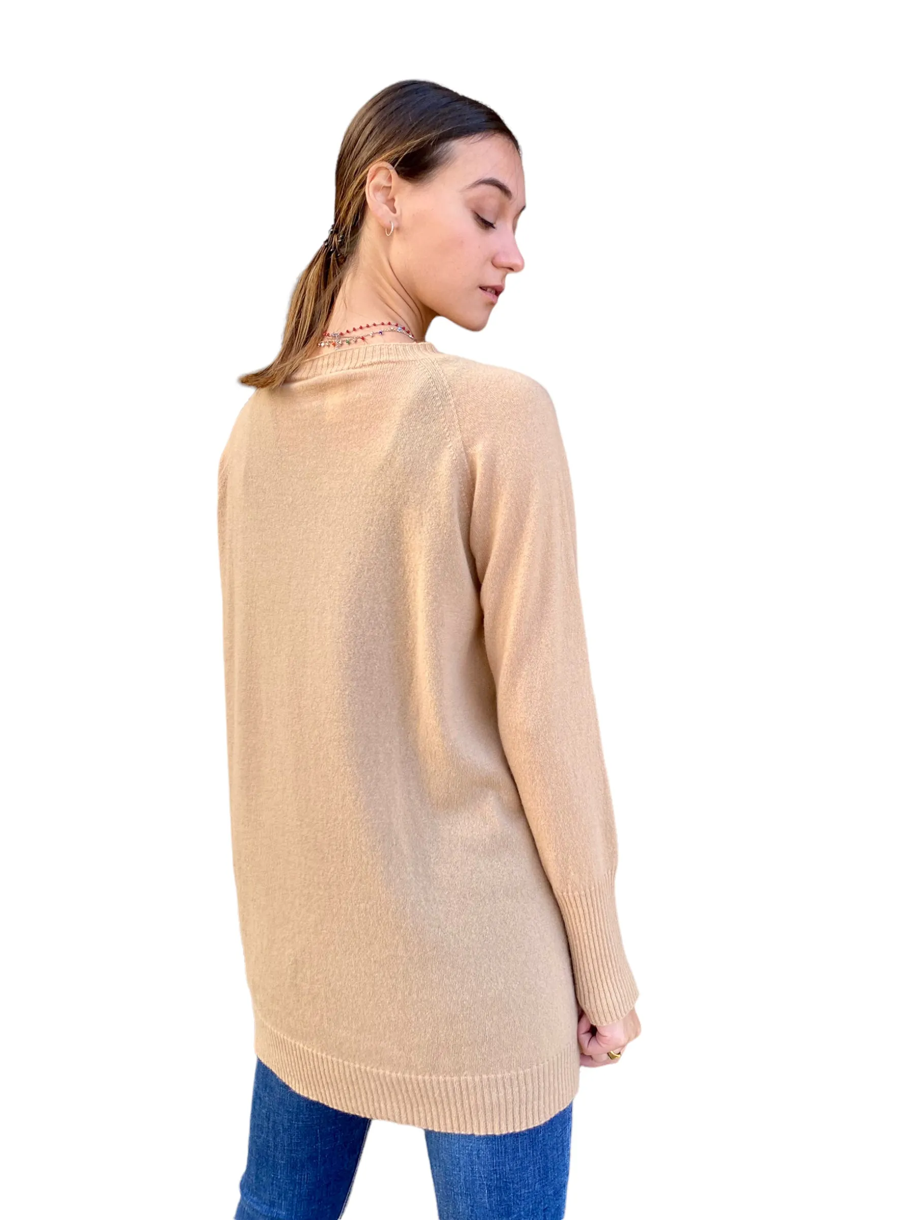 Vicolo long camel cashmere pullover