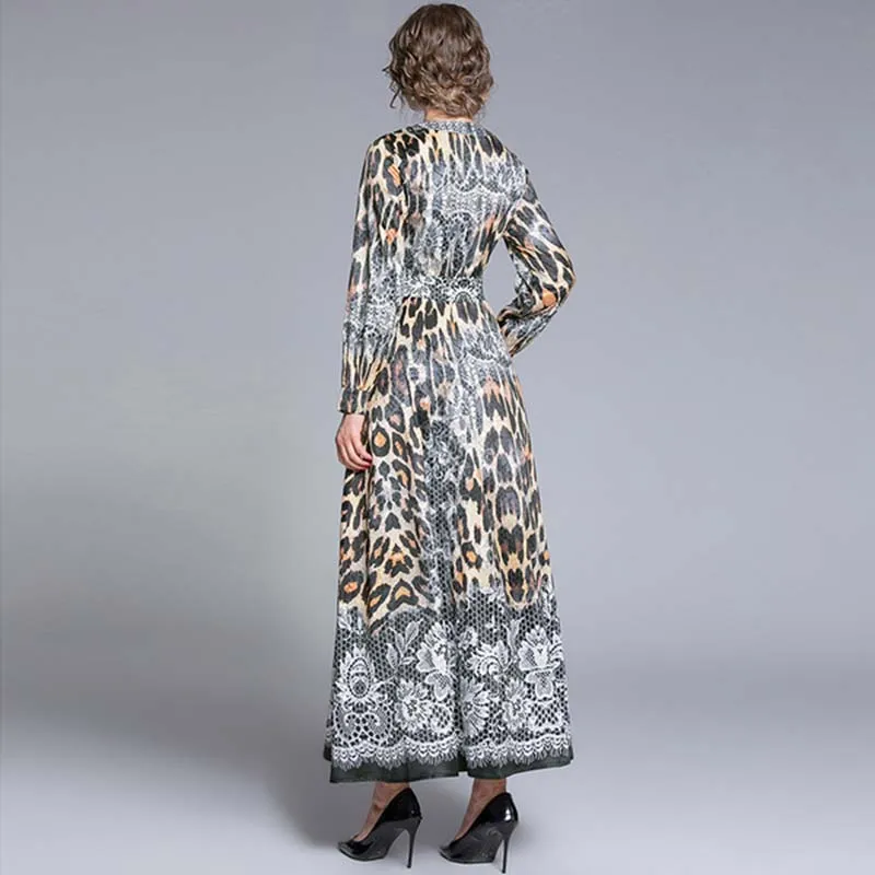 Vintage Big Swing Luxury Party Maxi Dress