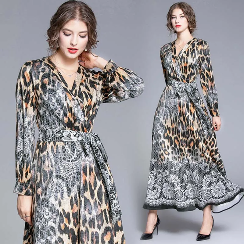 Vintage Big Swing Luxury Party Maxi Dress
