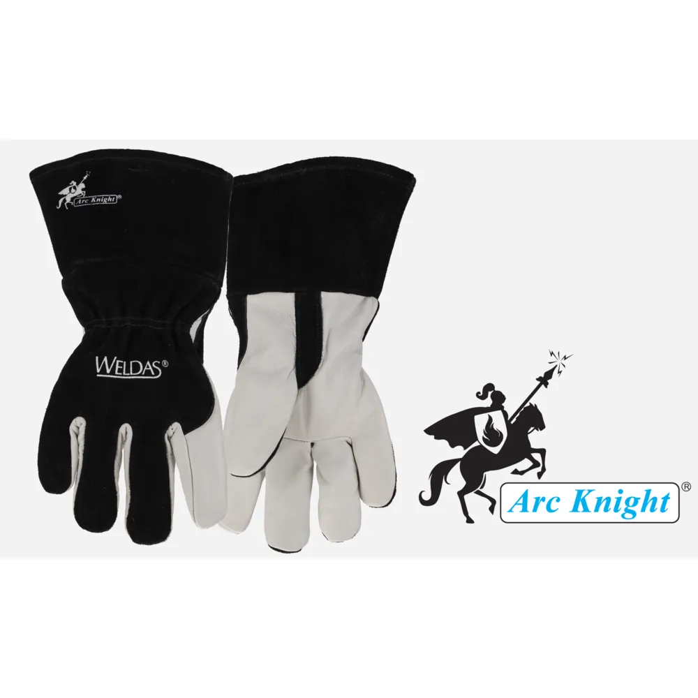 Weldas 10-2020M Arc Knight Mig Welding Gloves White/Black Size Medium