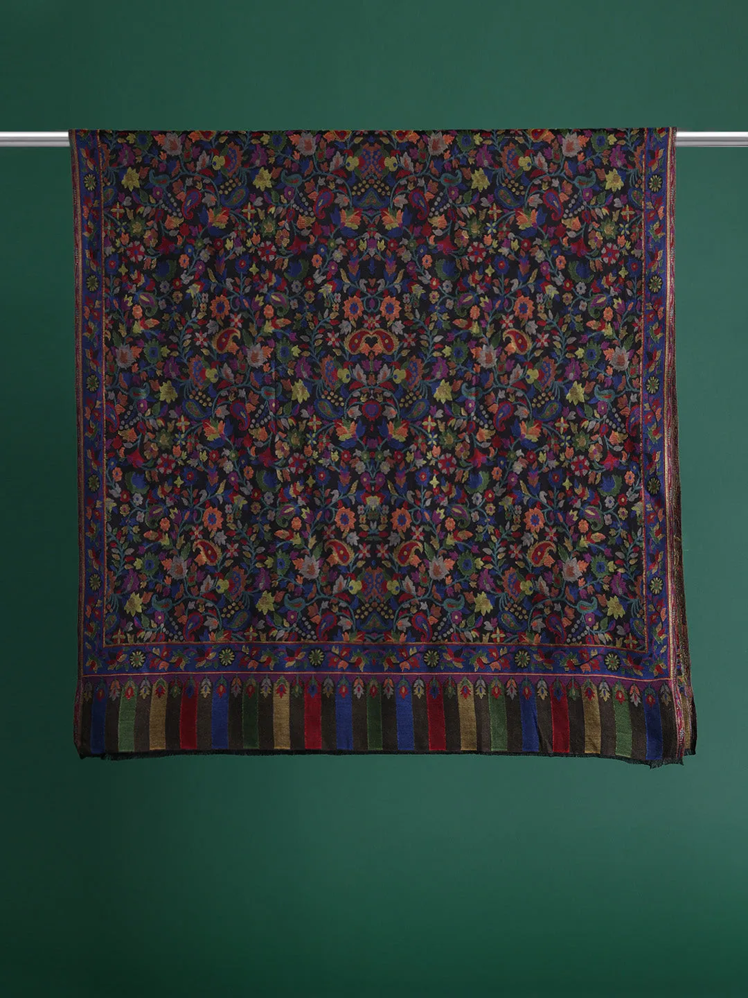 Women Floral Woven Design Shawl